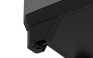 Armario bajo de resina Stilo - 90x39x68 cm. - Negro